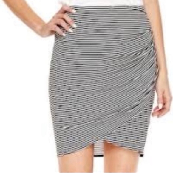 A.N.A. A New Approach Dresses & Skirts - a.n.a Striped Ruched Mini Skirt